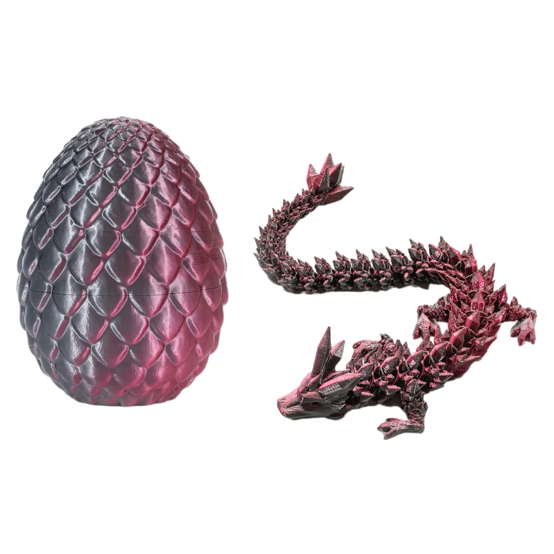3D Printed Dragon Egg Dragon Gift Set Gemstone Ornament Full Articulated Crystal Collectible Statue for Home Decor Decoracion